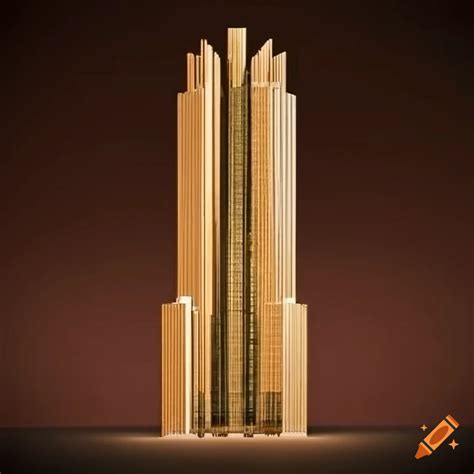 modern art deco skyscraper