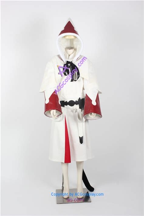 final fantasy white mage male cosplay costume include tail in anime