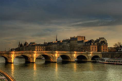 pont neuf  sunset paris france photograph  avi morag photography