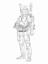 Boba Fett Drawing Coloring Pages Printable Getdrawings Kids Paintingvalley sketch template