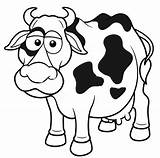 Cow Vaca Cartoon Colorat Vache Animales Planse Vacas Fise Animale Pis Copii sketch template