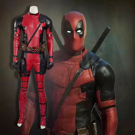 2016 new men s deadpool cosplay costume updated version deluxe outfit