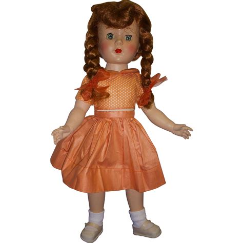 Vintage 1950s Red Haired Hard Plastic Doll From Kathysdolls On Ruby Lane