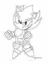 Sonic Super Coloring Pages Classic Dark Hedgehog Drawing Color Chan Robie Print Tracing Stripes Bad Case Drawings Getcolorings Getdrawings Deviantart sketch template