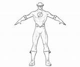 Flash Coloring Pages Superhero Getdrawings sketch template