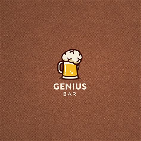 genius bar logo design gallery inspiration logomix