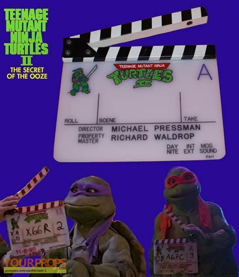 teenage mutant ninja turtles   camera clapperboard original prod material