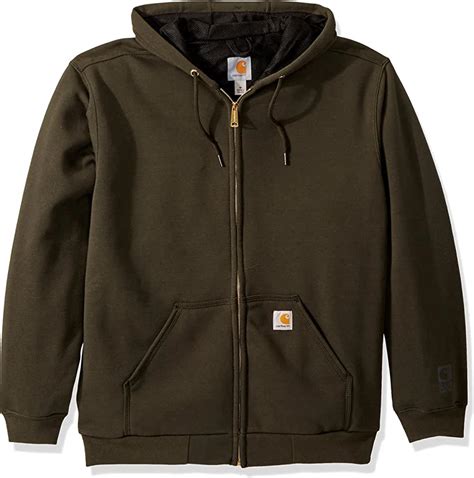 amazoncom thermal lined zip hoodie