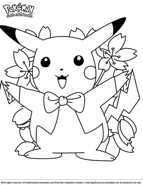 pokemon coloring picture
