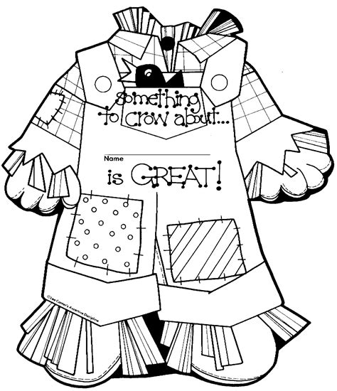 coloring page  body scarecrow coloring pages scarecrow coloring