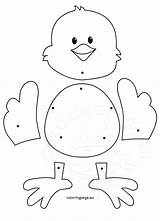 Easter Chick Crafts Craft Preschool Paper Kids Spring Coloring Jointed Coloringpage Eu Dolls Basteln Bunny Ostern Projects Activities Kindergarten Von sketch template
