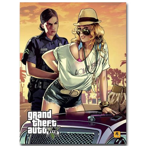 grand theft auto  art silk fabric poster print    hot game gta  picture