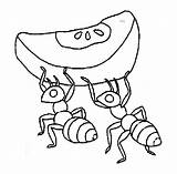 Ant Coloring Pages Kids Ants Cartoon Colouring Cute Printable Drawing Sheet Color Marching Clipart Cliparts Apple Plain Printables Clip Library sketch template