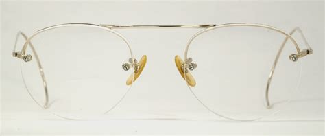 optometrist attic shuron gold wire rim rimway vintage eyeglasses