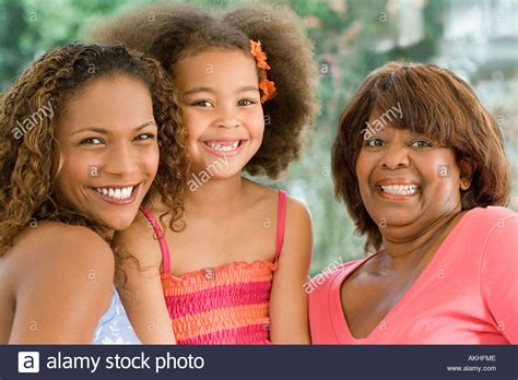 happy female family stock photo  alamy