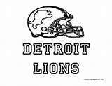 Lions Detroit Coloring Football Pages Nfl Sports Colormegood sketch template