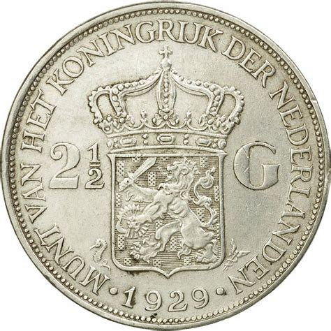 details   munten nederland wilhelmina    gulden  utrecht pr