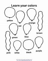 Coloring Colors Balloons Learn Kindergarten 1000 Books Sheet Foundation March Activity sketch template