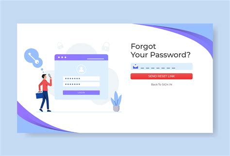 Man Forgetting His Password Illustration This Design Can Be Used For