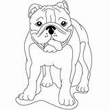 Bulldog French sketch template
