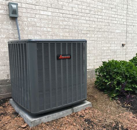 installation  amana  seer electric central air  heating system