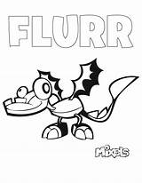 Coloring Flurr Mixels Mixel Series Pages Tribe Frosticons Pdf sketch template