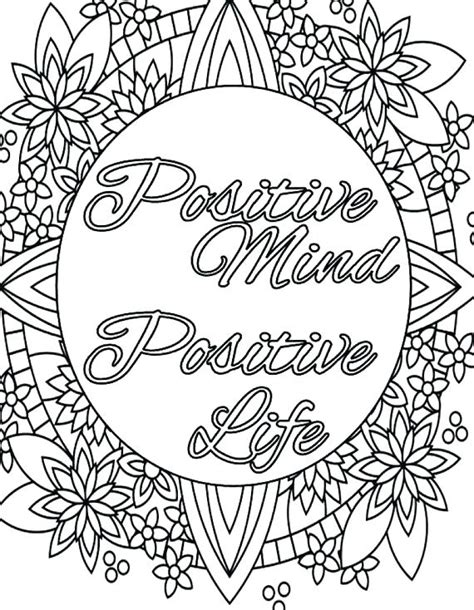 inspiring quotes coloring page coloring home