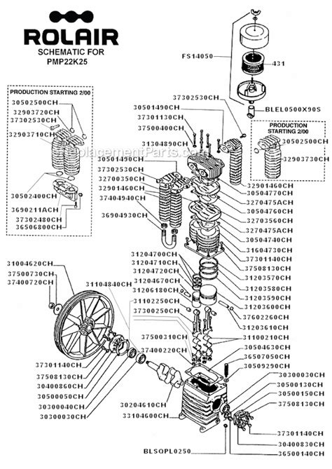rolair vkx parts list  diagram ereplacementpartscom