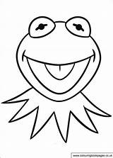 Kikker Kermit Kleurplaten Kleurplaat sketch template