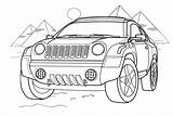 Compas Toyota Offroading sketch template