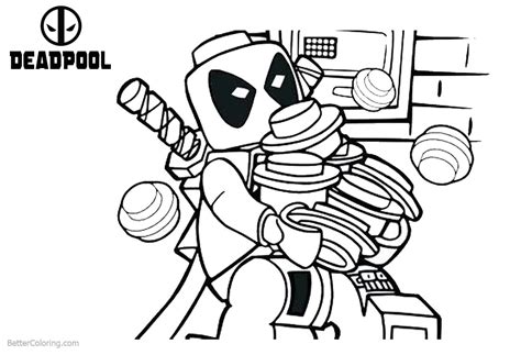 lego deadpool coloring pages working  printable coloring pages