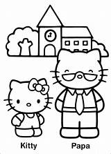 Coloring Papa Pages Birthday Happy Getcolorings Printable Kitty sketch template