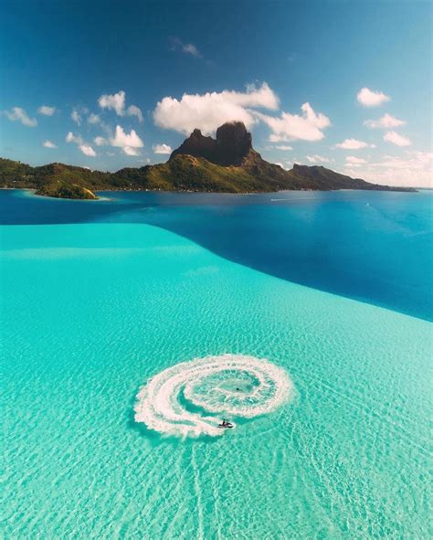earth on twitter crystal clear waters in bora bora french polynesia