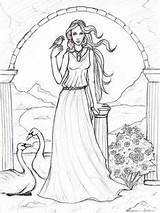 Aphrodite Goddess Afrodite Sjostrand Mitologia Deusa Colorir Grega Afrodita Diosa Griega Dios Diosas Books Pra Mythologie Dover Hades Grecque Grec sketch template