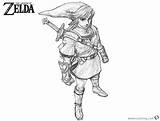 Coloring Zelda Pages Legend Side Printable Kids sketch template