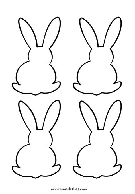 bunny rabbit templates tons  shapes sizes bunny templates