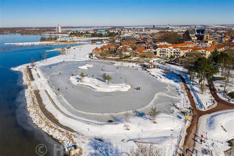 hollandluchtfoto luchtfoto harderwijk waterfront winter