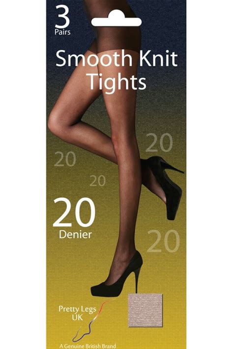 Pretty Legs Smooth Knit 20 Denier Tights 3pp