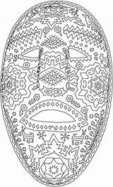 Huichol sketch template