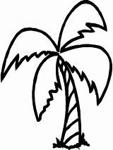 Palm Tree Coloring Printable Pages Nature sketch template