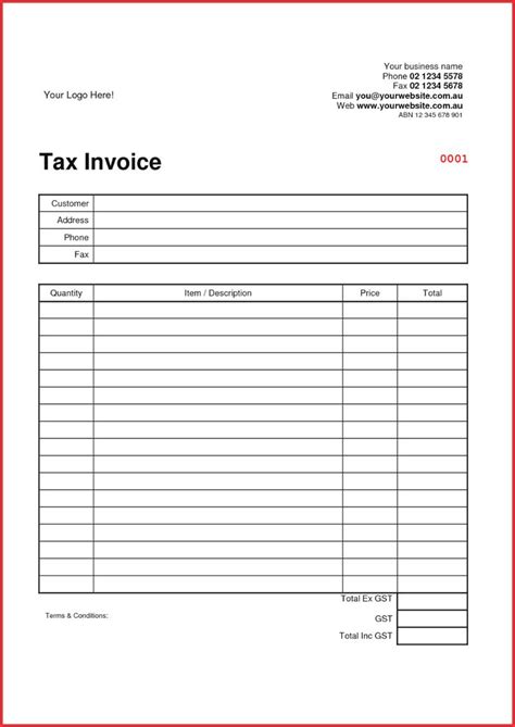 zealand invoice template