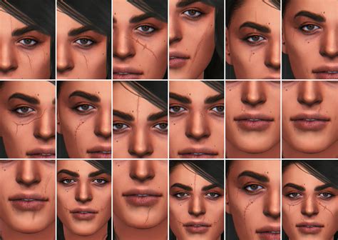 sims  fallout face scars sims  tattoos sims  sims