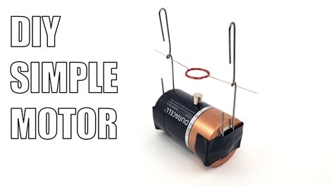 build  simple electric motor science project youtube