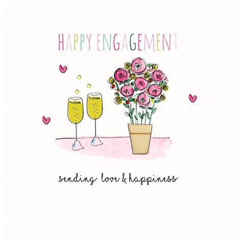 Cards Happy Engagement Laura Sherratt Designs Ltd