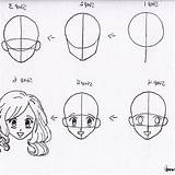 Step Drawing Anime Beginners Draw Drawings Easy Beginner Manga Faces Girl Eyes Basic Crying Head Face Eye Learn Sketch Pencil sketch template