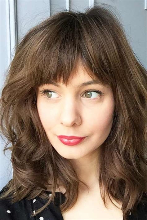 22 Shoulder Length Hairstyles With Bangs And Layers Hairstyle Catalog