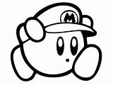 Kirby Coloring Mario Pages Printable Kids Disegn Color Friends Print Jpeg Sheets Size Xcolorings sketch template