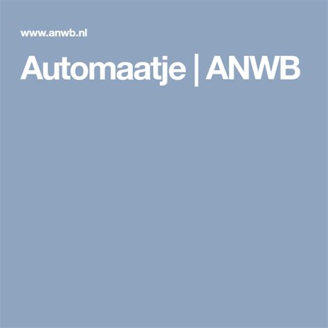 automaatje anwb