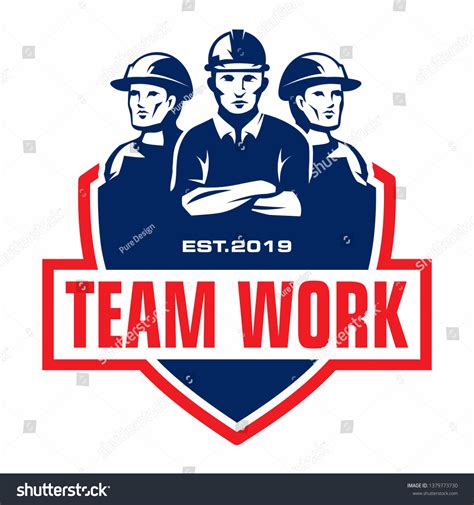 team work logo worker logo  shutterstock