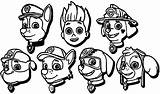 Paw Patrol Coloring Pages Nick Jr Nickelodeon sketch template